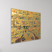abstrakt verschwommene Pixelkunst und Hund Foliendrucke (Ablage )