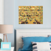 abstrakt verschwommene Pixelkunst und Hund Foliendrucke (In Situ (Schlafzimmer))