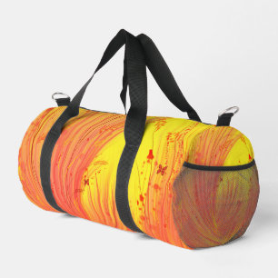 Abstrakt-verzauberter Garten-Gelb-Orange Duffle Bag