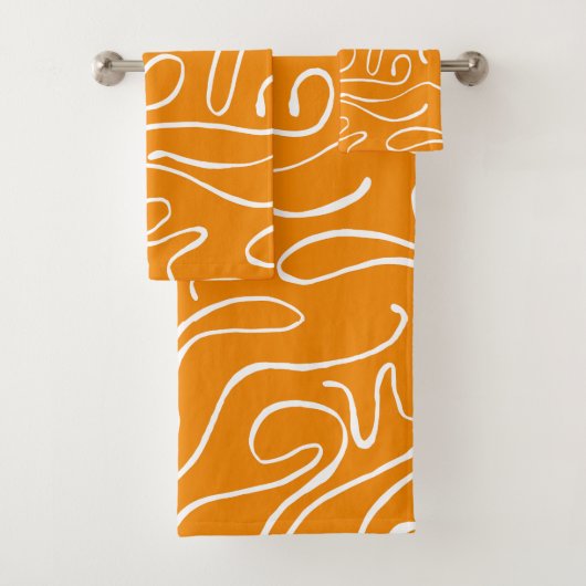 Abstrakt Vibes Pattern Badhandtuch Set (Insitu)