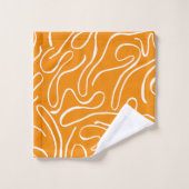 Abstrakt Vibes Pattern Badhandtuch Set (Waschlappen)