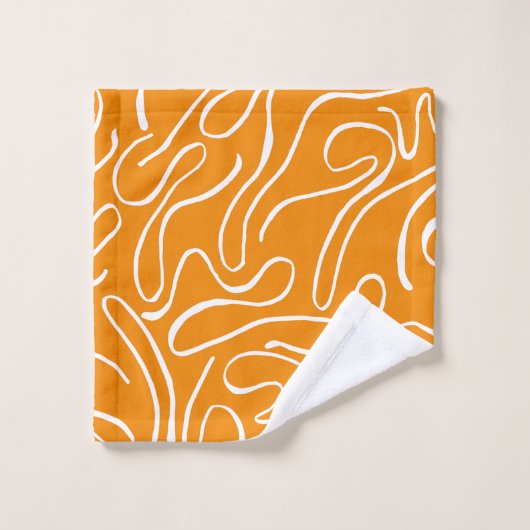 Abstrakt Vibes Pattern Badhandtuch Set (Waschlappen)