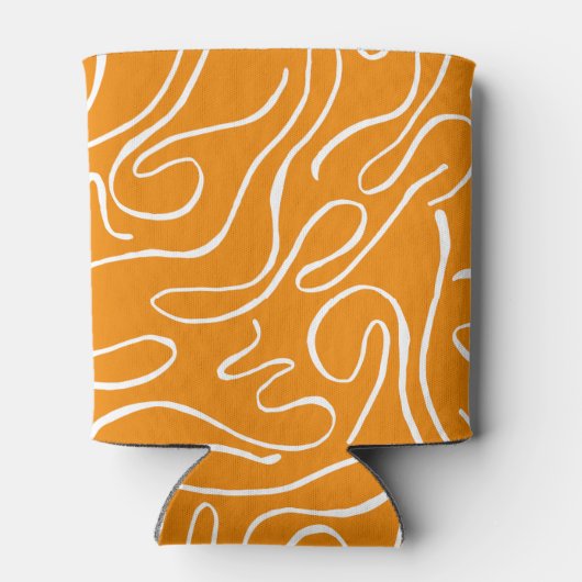 Abstrakt Vibes Pattern Dosenkühler (Rückseite)