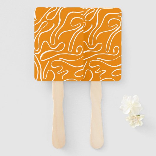 Abstrakt Vibes Pattern Fächer (Vorne und Hinten)