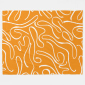 Abstrakt Vibes Pattern Fleecedecke (Vorderseite (Horizontal))