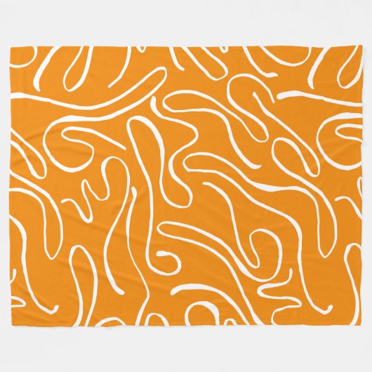 Abstrakt Vibes Pattern Fleecedecke (Vorderseite (Horizontal))