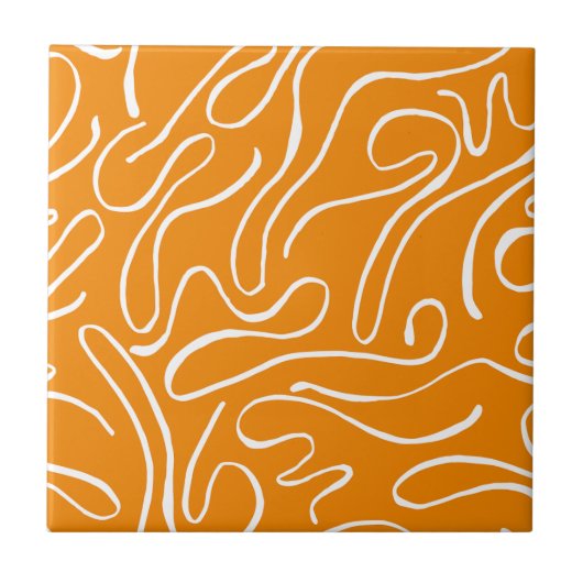 Abstrakt Vibes Pattern Fliese (Vorderseite)