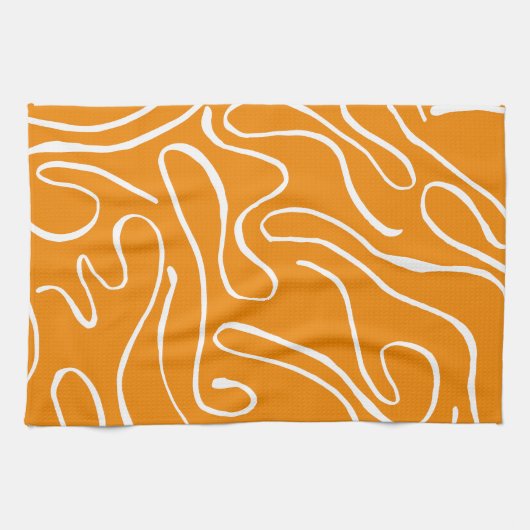 Abstrakt Vibes Pattern Geschirrtuch (Horizontal)