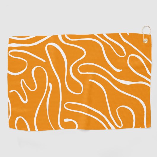 Abstrakt Vibes Pattern Golfhandtuch (Horizontal)