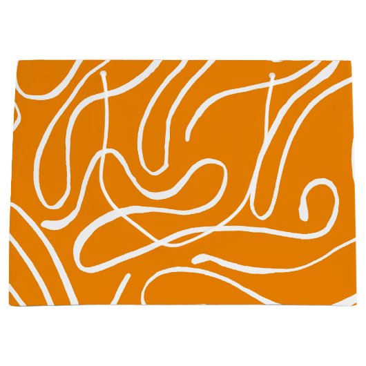 Abstrakt Vibes Pattern Große Geschenktüte (Vorderseite)