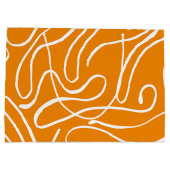 Abstrakt Vibes Pattern Große Geschenktüte (Rückseite)