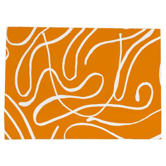 Abstrakt Vibes Pattern Große Geschenktüte (Rückseite)