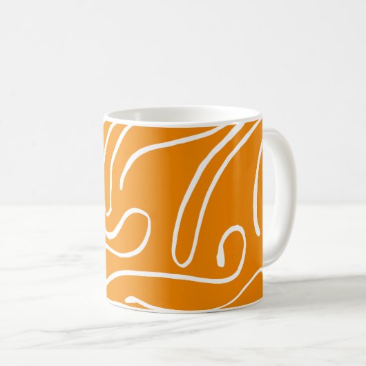 Abstrakt Vibes Pattern Kaffeetasse (VorderseiteRechts)