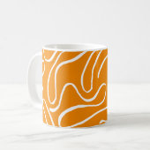 Abstrakt Vibes Pattern Kaffeetasse (Vorderseite Links)