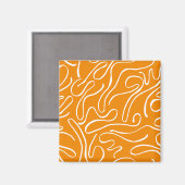 Abstrakt Vibes Pattern Magnet (Vorderseite/Rückseite)