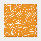 Abstrakt Vibes Pattern Magnet (Vorne)