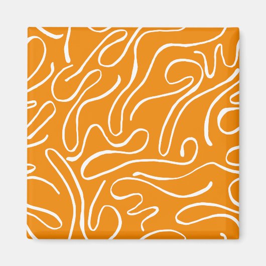 Abstrakt Vibes Pattern Magnet (Vorne)