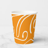 Abstrakt Vibes Pattern Pappbecher (Rückseite)