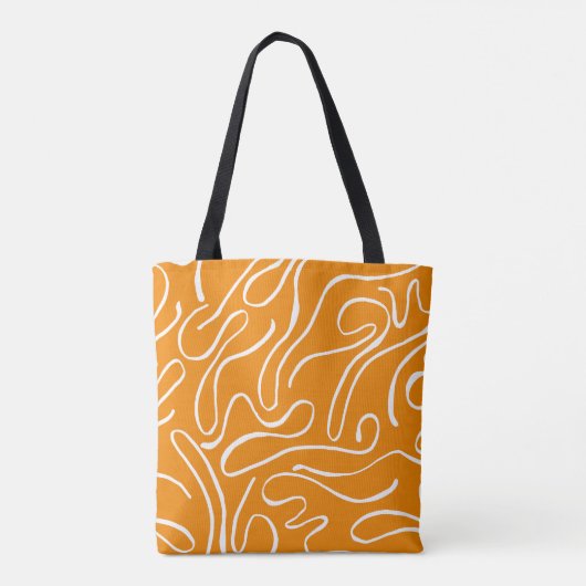 Abstrakt Vibes Pattern Tasche (Rückseite)