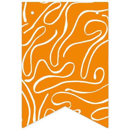 Abstrakt Vibes Pattern Wimpelkette (Zweite Fahne)