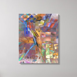 Abstrakt - Vier Augen - Rechteckige Leinwand Art