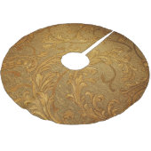 Abstrakt Vintag: Eleganter Hintergrund. Polyester Weihnachtsbaumdecke (Schrägansicht)