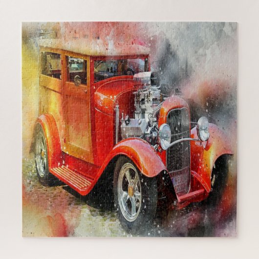 Abstrakt Vintage Car Jigsaw Puzzle (Vertikal)