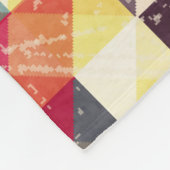 Abstrakt, vintage geometrischer Hintergrundpattern Fleecedecke (Ecke)