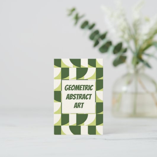 Abstrakt Visitenkarte (Stehend Vorderseite)