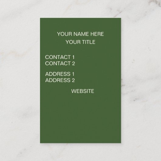 Abstrakt Visitenkarte (Rückseite)