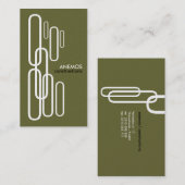 abstrakt visitenkarte (Vorne/Hinten)