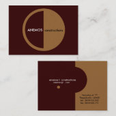 abstrakt visitenkarte (Vorne/Hinten)