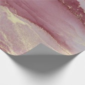 Abstrakt Viva Magenta Geschenkpapier (Ecke)