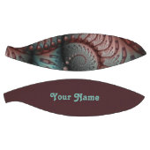 Abstrakt Vivio Fantasy Fraktal Art Brown Blue Name Basketball (Panele)