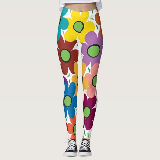 Abstrakt Vollblut Leggings (Vorderseite)