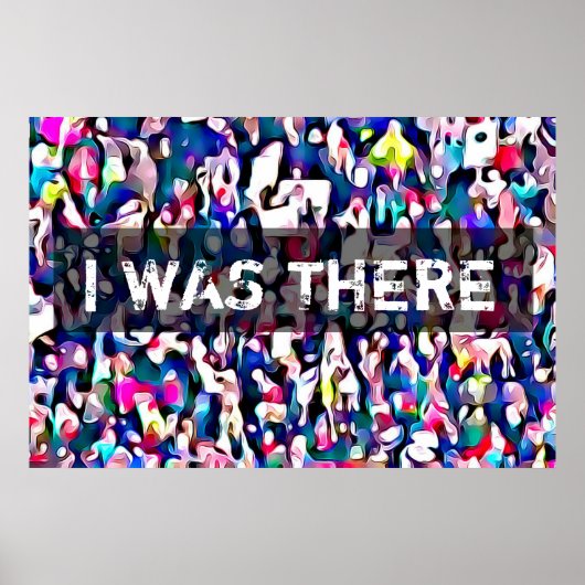 Abstrakt vom Foto am März für Frauenprotest Poster (Vorne)