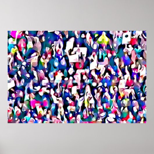 Abstrakt vom Foto am März für Frauenprotest Poster (Vorne)