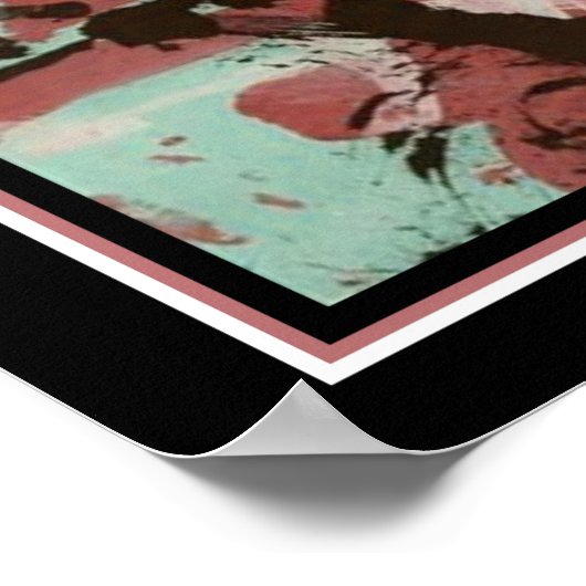 Abstrakt von Chimpanzee "Congo" ca. 1950er Poster (Ecke)