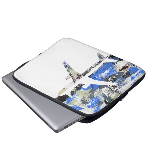 Abstrakt von Michael Moffa Laptopschutzhülle (Vorne Knopf)