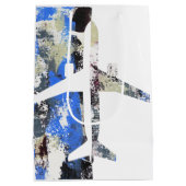 Abstrakt von Michael Moffa Mittlere Geschenktüte (Rückseite)