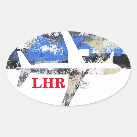 Abstrakt von Michael Moffa Ovaler Aufkleber (Vorderseite)