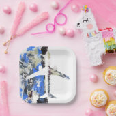 Abstrakt von Michael Moffa Pappteller (Party)