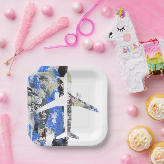 Abstrakt von Michael Moffa Pappteller (Party)