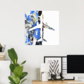 Abstrakt von Michael Moffa Poster (Heimbüro)