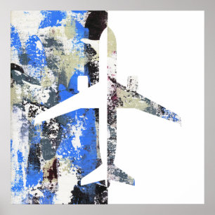 Abstrakt von Michael Moffa Poster