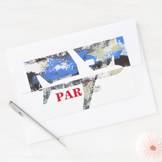 Abstrakt von Michael Moffa Rechteckiger Aufkleber (Umschlag)