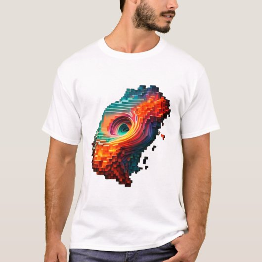 Abstrakt Vortex Art T-Shirt (Vorderseite)