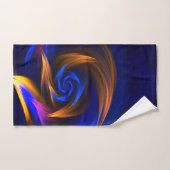 Abstrakt Vortex Shape Blue Orange Badhandtuch Set (Handtuch)