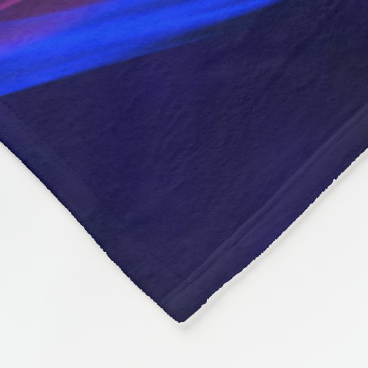 Abstrakt Vortex Shape Blue Orange Fleecedecke (Ecke)