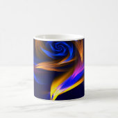 Abstrakt Vortex Shape Blue Orange Kaffeetasse (Mittel)